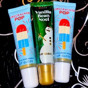 Bath and body lip glosses
